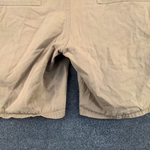 Old Mill Mens Cargo Shorts Tan Size 40 Cotton Pockets Belt Loops - Picture 9 of 13